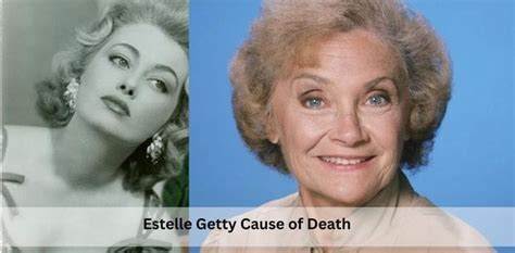 estelle getty cause of death|mom from golden girls.